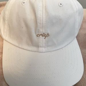 Dat hat adjustable white crisp